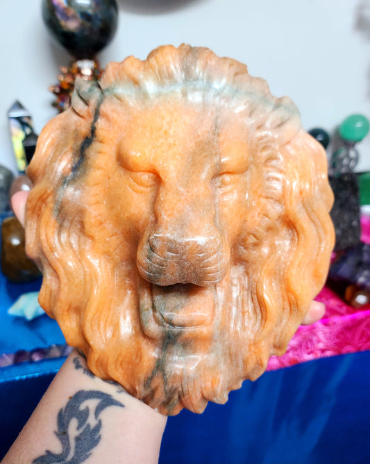 Sunstone Lion Carving