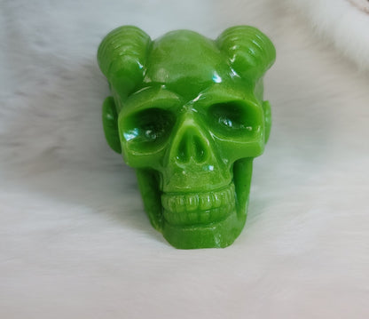 Green Glowstone Skull