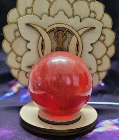 Red Smelt Quartz Sphere