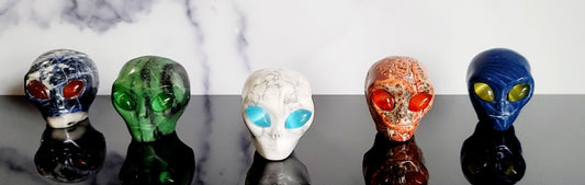 Crystal Alien Heads