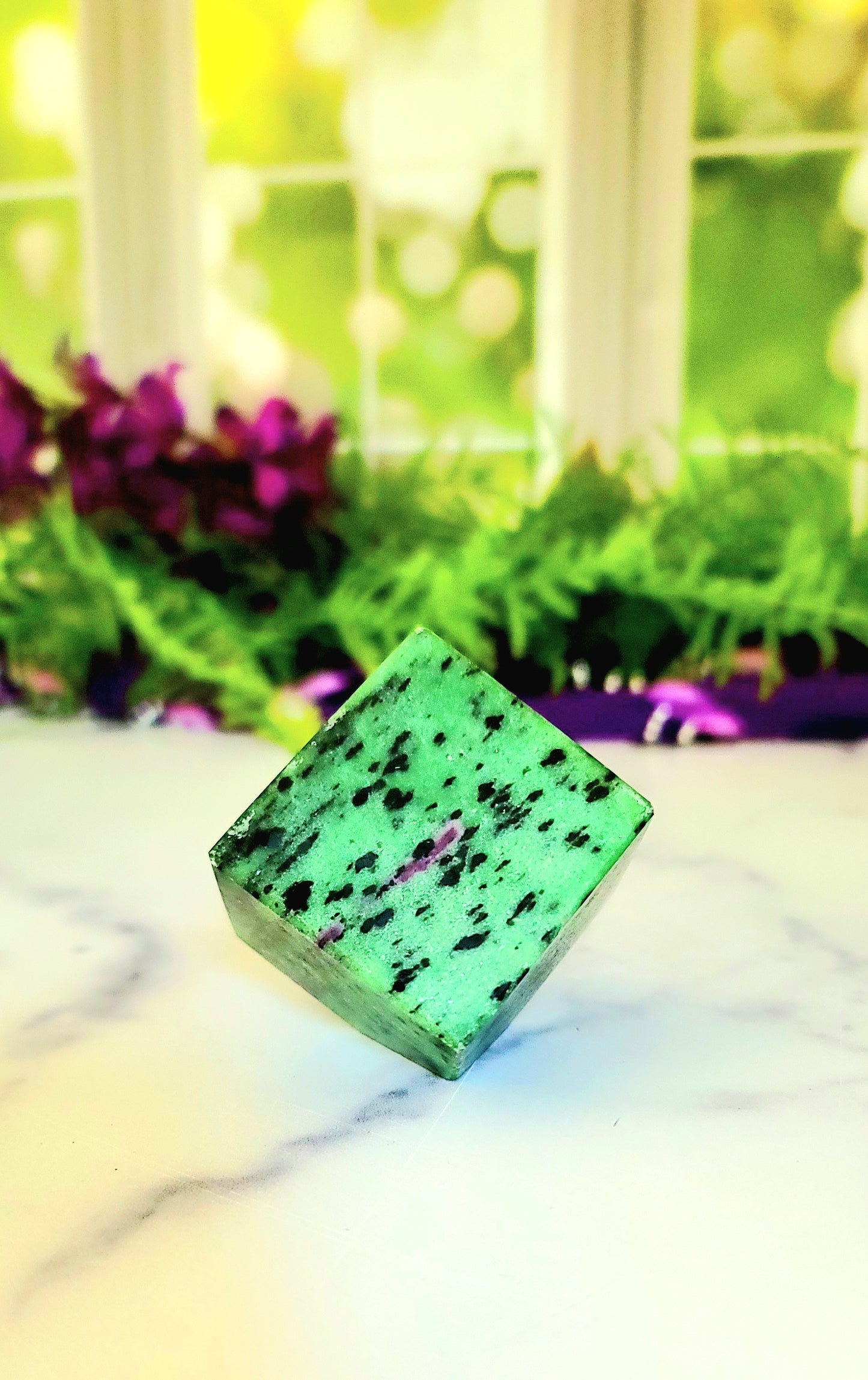Large Ruby Zoisite Cube