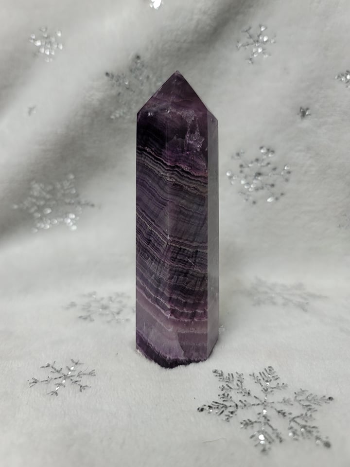 Large Silky Fluorite Tower